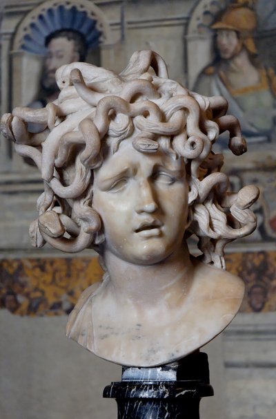 Chefe da Medusa. Mármore, 1630 de Gian Lorenzo Bernini